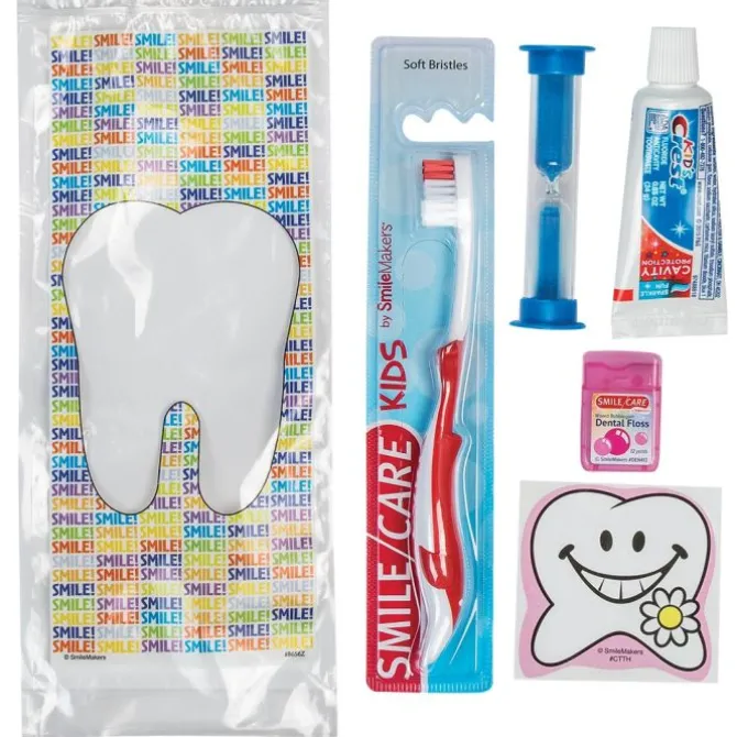 SmileCare™ Youth Smile! Premium Zippered Bag Dental Kits