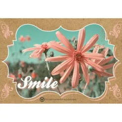 Smile Floral Recycled Recall Cards