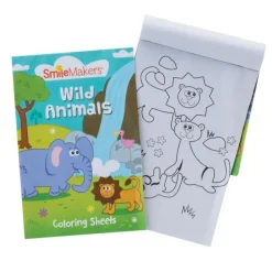 SmileMakers Wild Animal Coloring Books