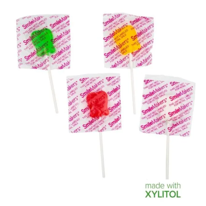 SmileMakers Xylitol Happy Tooth Lollipops