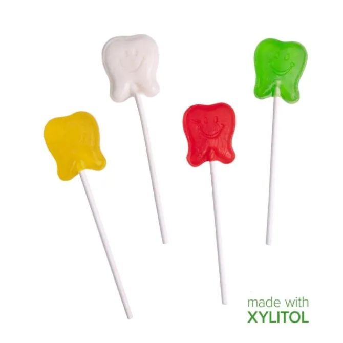 SmileMakers Xylitol Happy Tooth Lollipops