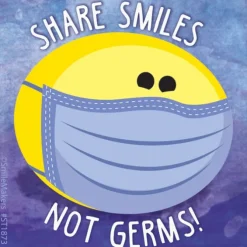 Smiley Guy in Mask Stickers