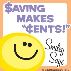 Smiley Says Save Sticker Assortment