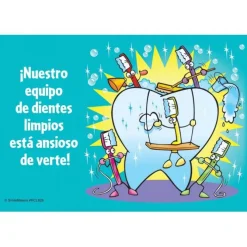 Spanish Clean Teeth Team Recall Cards