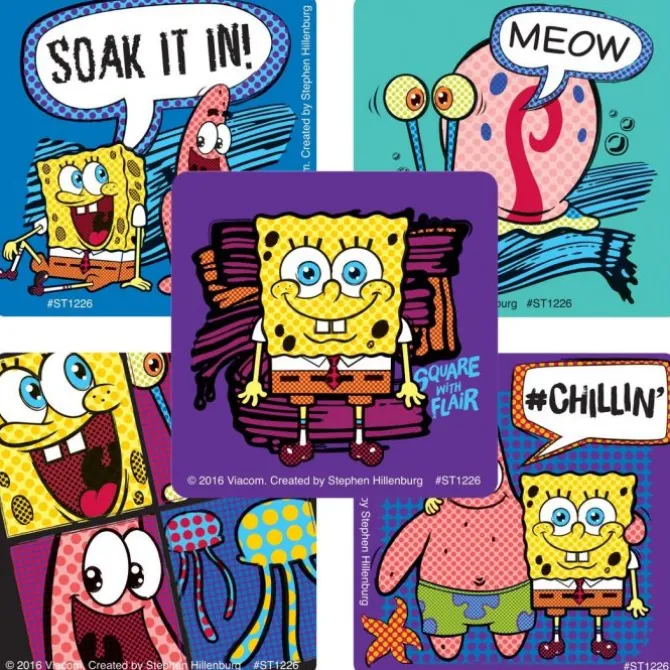 SpongeBob Flair Stickers