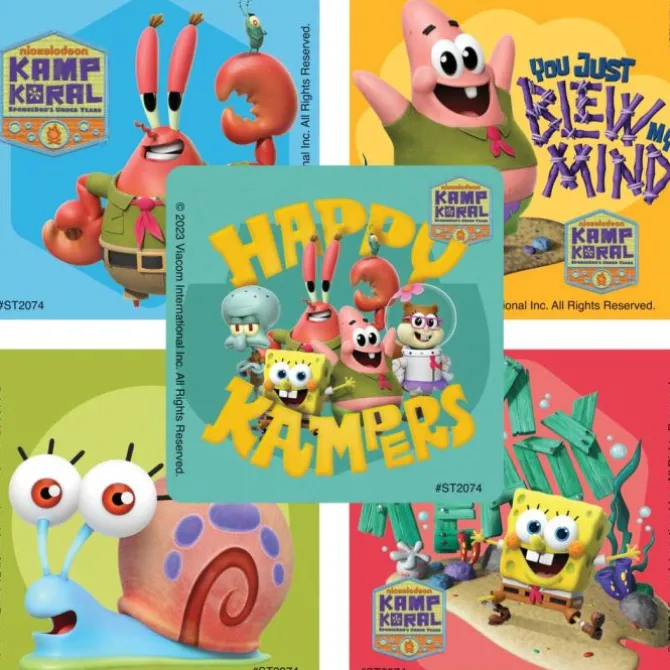 SpongeBob Kamp Koral Stickers