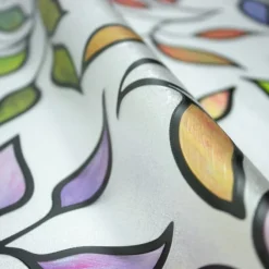 Stained Glass Leaves Window Film
