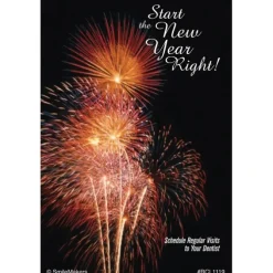 Start the New Year Right Dental Recall Cards