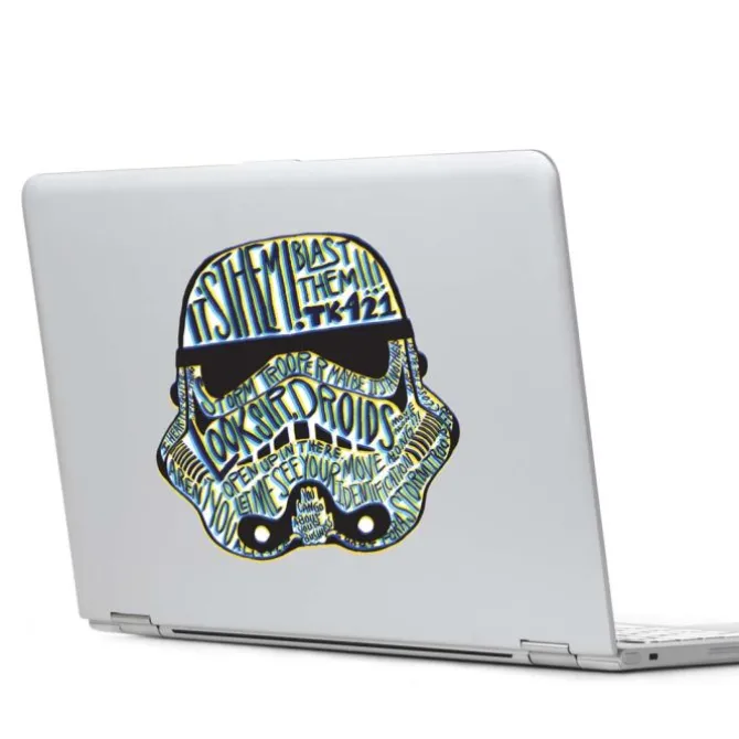Star Wars Artistic Storm Trooper Heads Wall Decals