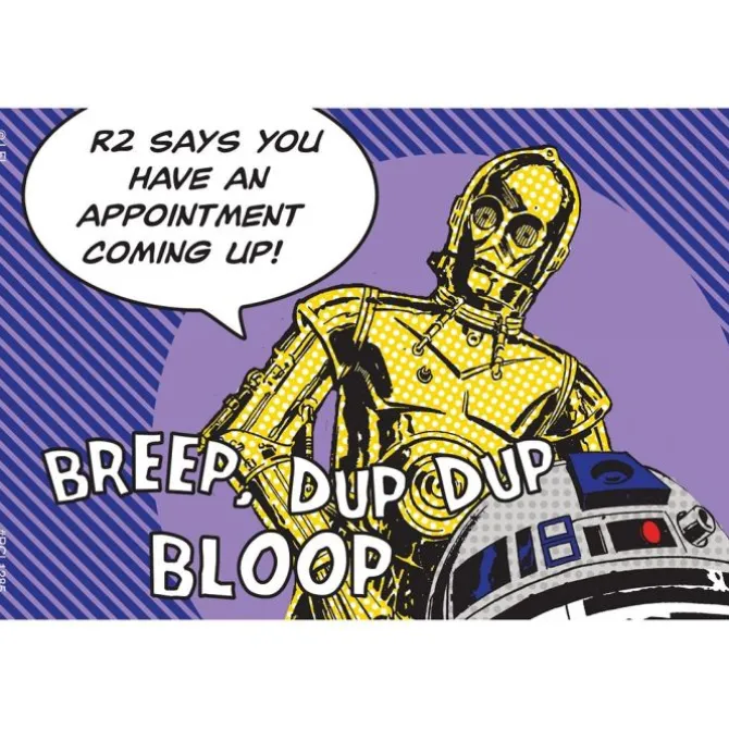 Star Wars R2D2 Recall Cards