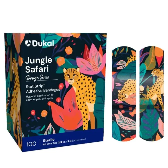 Stat Strip® Safari Print Bandages
