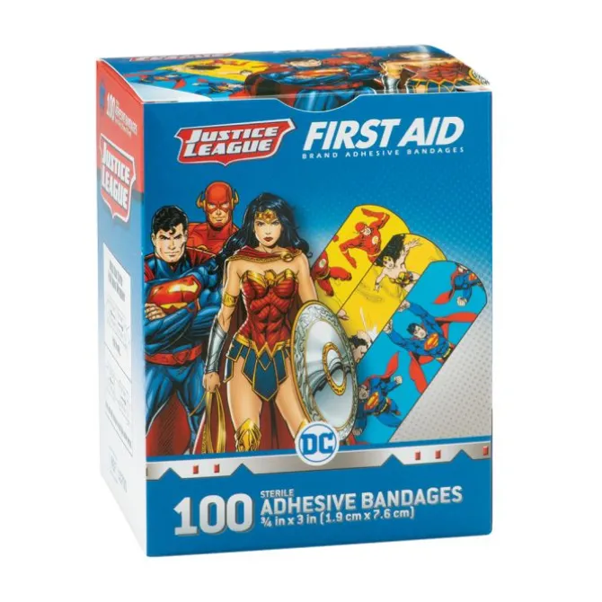 Stat Strip® Wonder Woman, Superman, & The Flash Bandages - Case