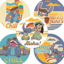 Stitch Aloha Stickers
