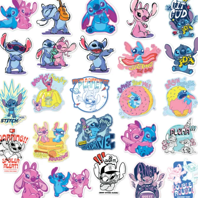 Stitch & Angel Vinyl Decals