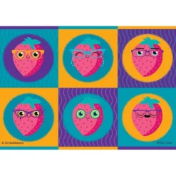 Strawberries in Glasses Recall Cards