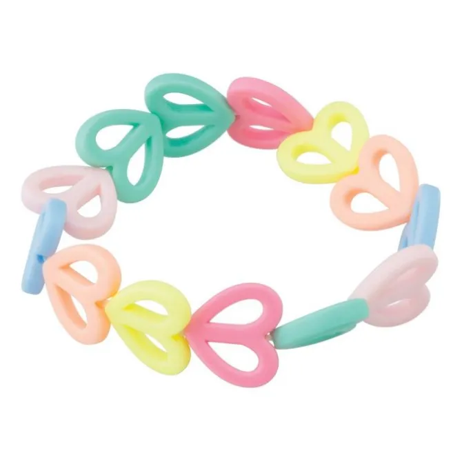 Stretchy Pastel Heart Bracelets