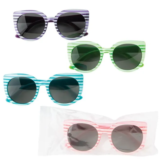 Stripe Print Sunglasses