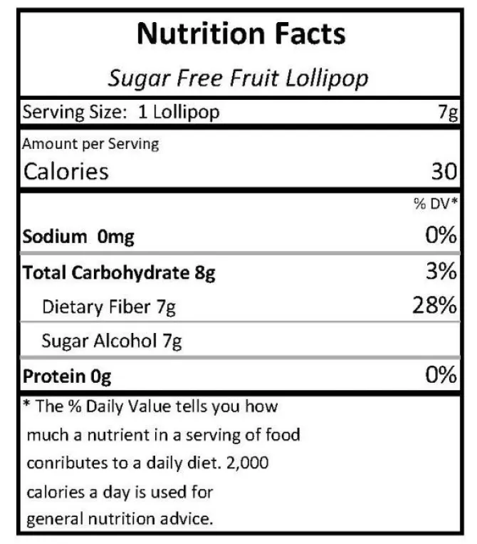 Sugar Free Bulk (20lbs) Fruit Pops