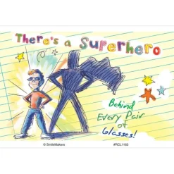 Superhero in Glasses Recall Cards