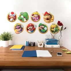Super Mario Character Wall Decals