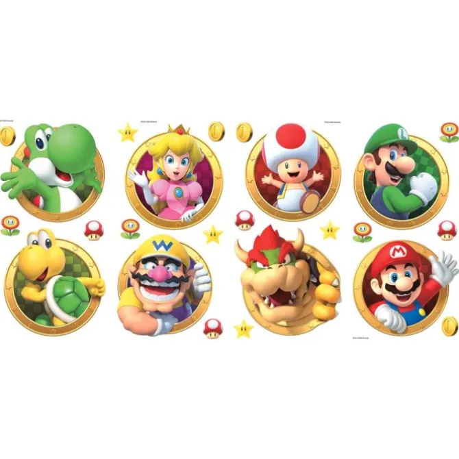 Super Mario Character Wall Decals