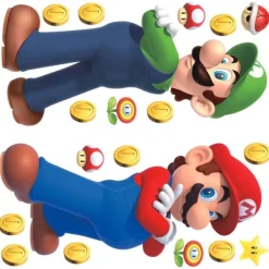 Super Mario Luigi & Mario Giant Wall Decals