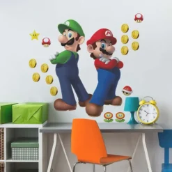 Super Mario Luigi & Mario Giant Wall Decals