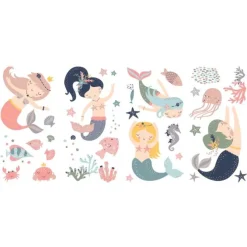 Sweet Mermaids Wall Decals