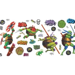 Teenage Mutant Ninja Turtles Mutant Mayhem Characters Wall Decals