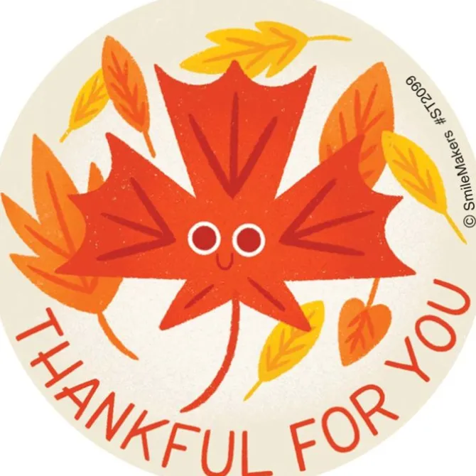 Thankful For You Stickers