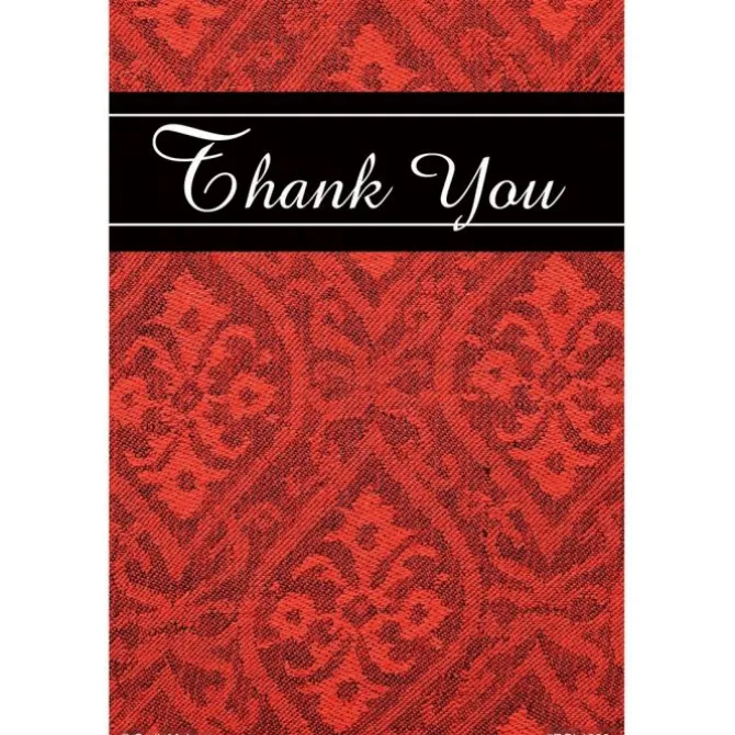 Thank You Red-Black Recall Cards