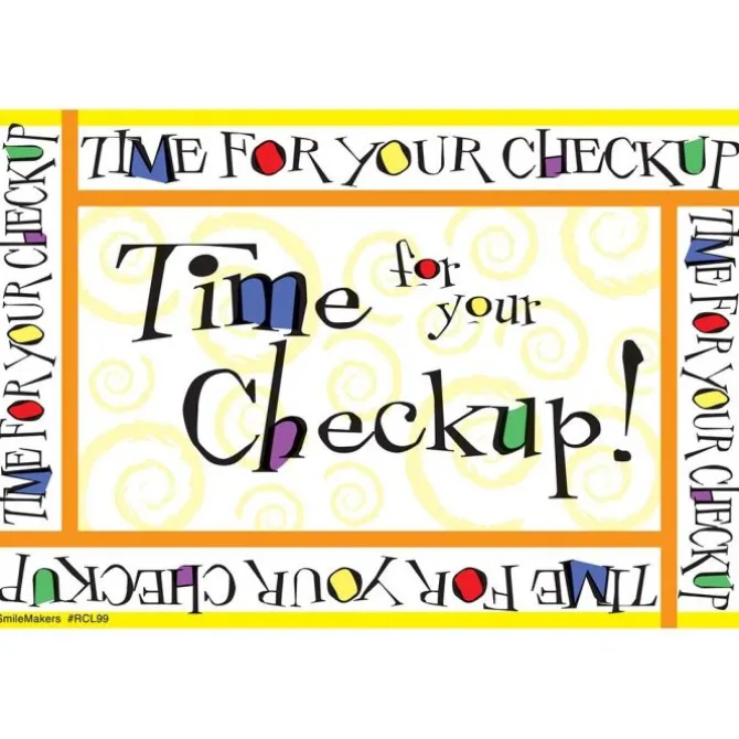 Time for Your Checkup Recall Cards
