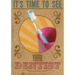 Time to See Your Dentist Recall Cards