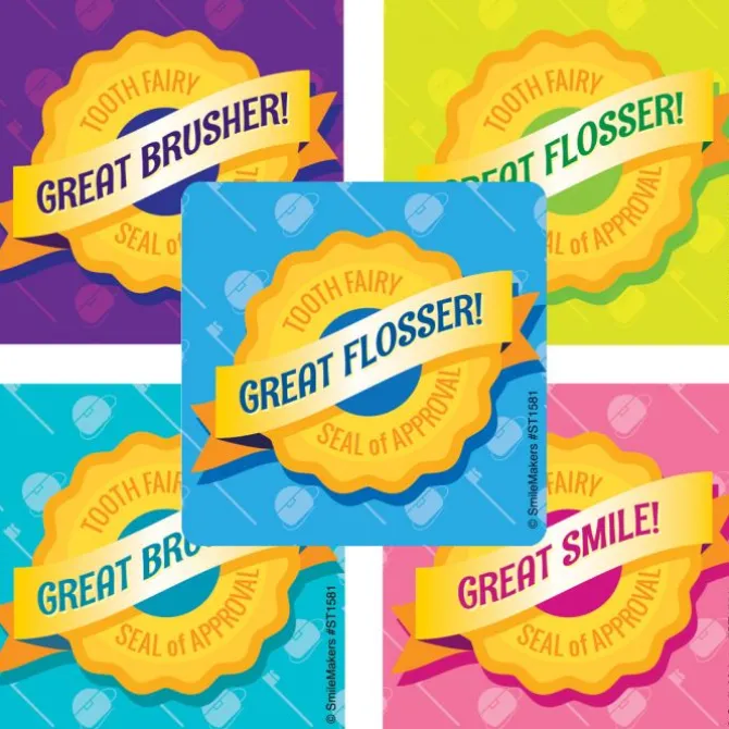 Tooth Fairy Seal of Approval Sticker