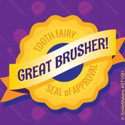 Tooth Fairy Seal of Approval Sticker