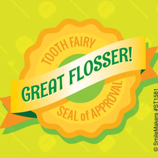 Tooth Fairy Seal of Approval Sticker