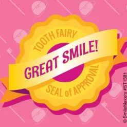 Tooth Fairy Seal of Approval Sticker
