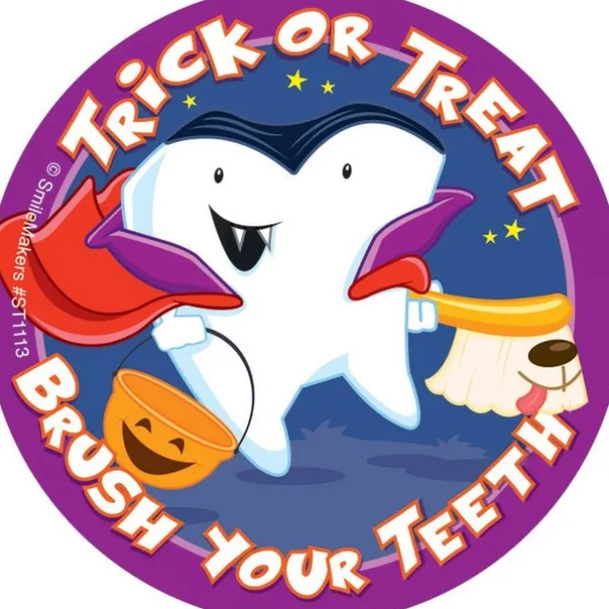 Trick or Treat - Brush Your Teeth Stickers