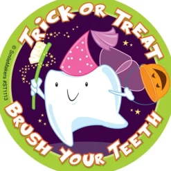 Trick or Treat - Brush Your Teeth Stickers