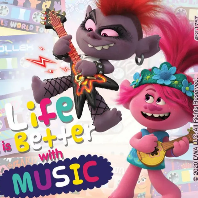 Trolls World Tour Music Stickers