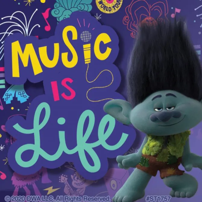Trolls World Tour Music Stickers