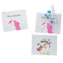 Unicorn Large Dental Zipper Pouches