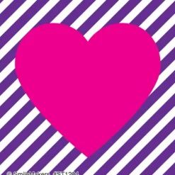 Valentine's Patterned Hearts Stickers