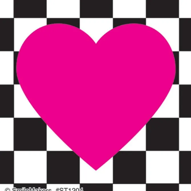 Valentine's Patterned Hearts Stickers