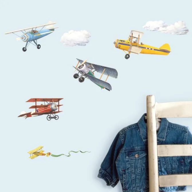 Vintage Planes Wall Decals