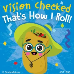 Vision Checked Fiesta Stickers