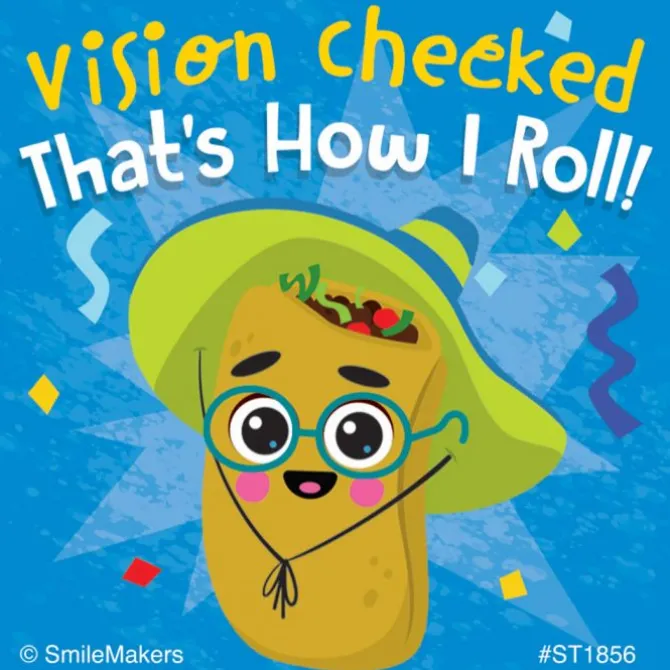 Vision Checked Fiesta Stickers