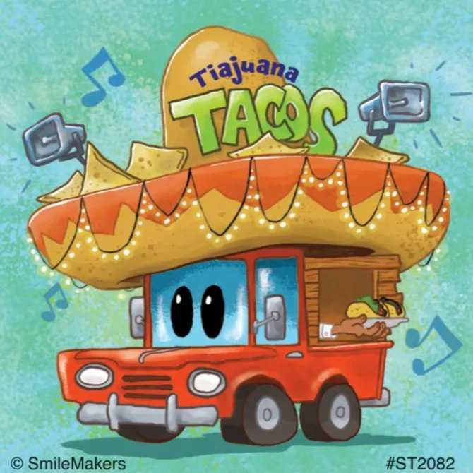 Wacky Food Truck Stickers