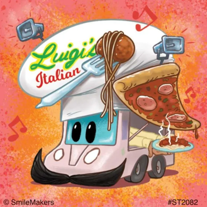 Wacky Food Truck Stickers