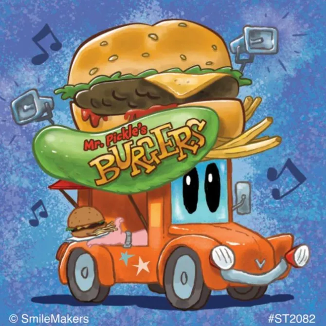 Wacky Food Truck Stickers